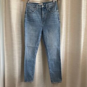 Madewell 11” High Rise Skinny Crop Jeans 28